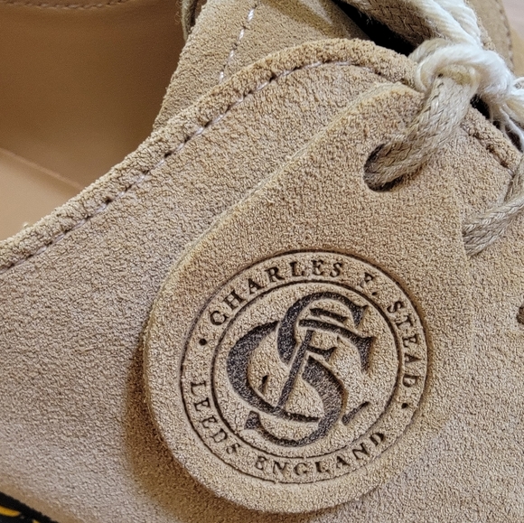 Dr. Martens 1461 MADE IN ENGLAND BUCK SUEDE ALMOND BEIGE MEN SHOES,US 7 - Picture 11 of 15